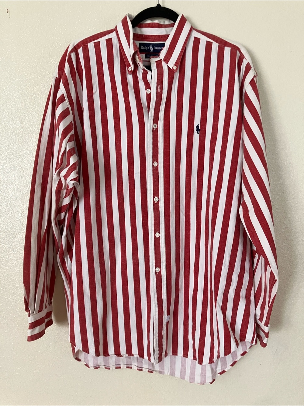VTG Ralph Lauren Striped Button Down, L